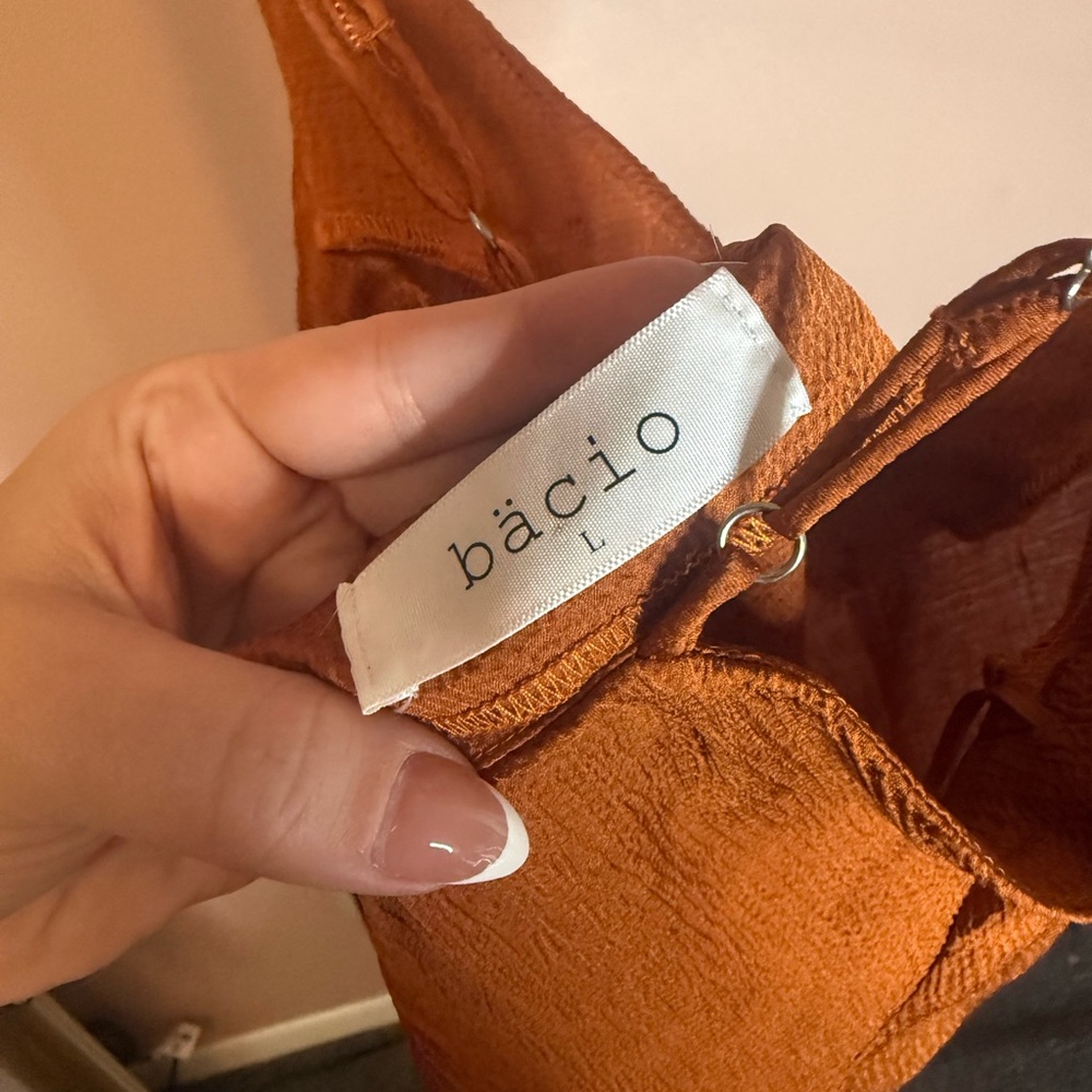 Bacio Rust/Gold Slip Dress - Picture 4 of 4